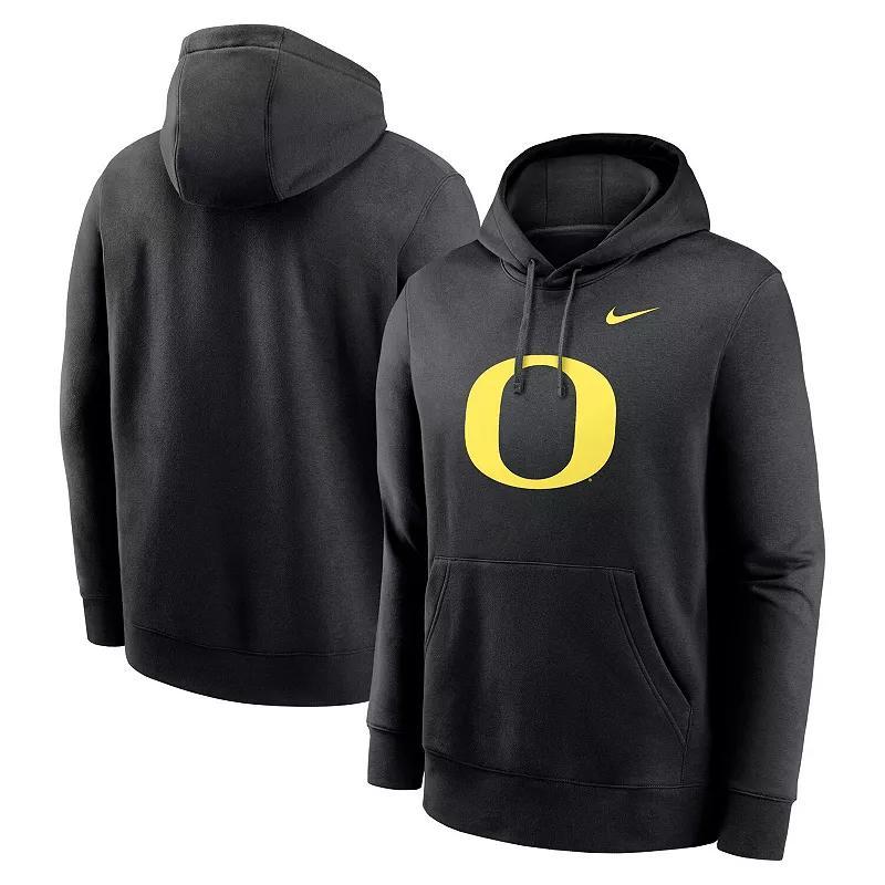 Mens Nike Oregon Ducks Primetime Evergreen Club Fleece Pullover Hoodie Product Image