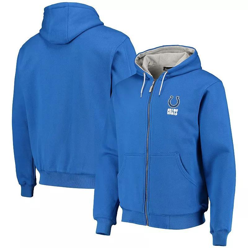 Mens Dunbrooke Royal Indianapolis Colts Craftsman Thermal-Lined Full-Zip Hoodie Product Image