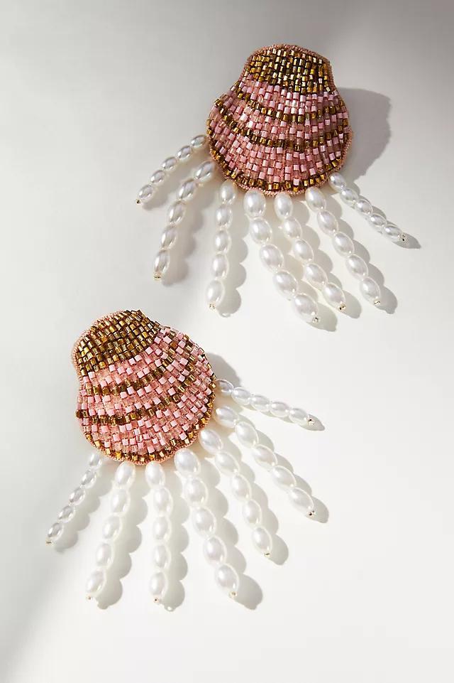 Mignonne Gavigan Luxe Seashell Pearl Earrings Product Image