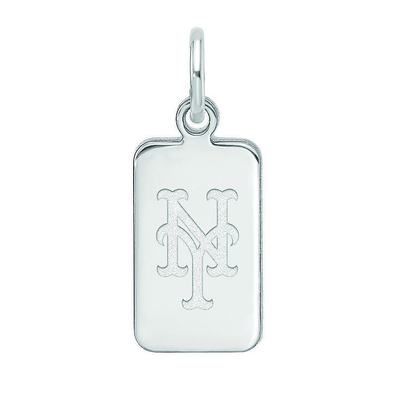 LogoArt Sterling Silver New York Mets Tag Pendant, Womens Product Image