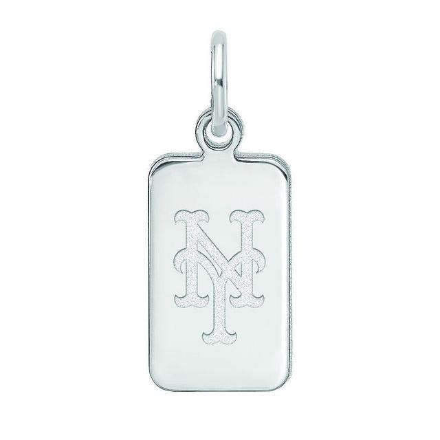 LogoArt Sterling Silver New York Mets Tag Pendant, Womens Product Image