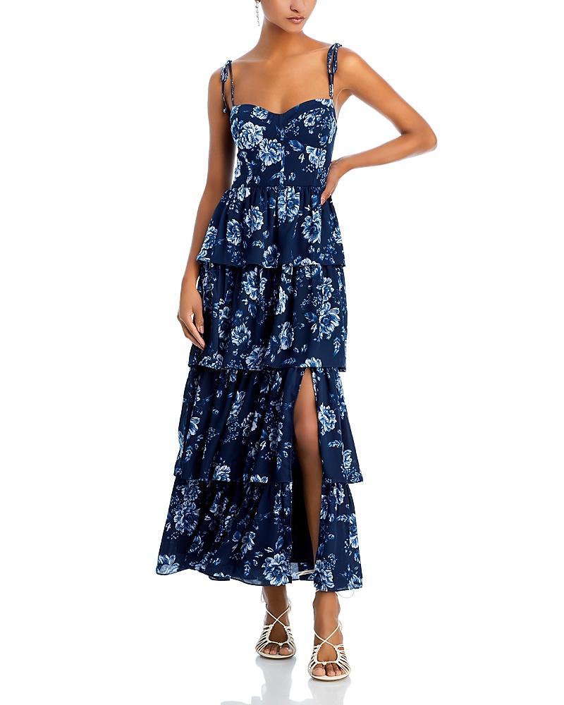 Wayf Sweet Nothing Floral Print Maxi Dress Product Image