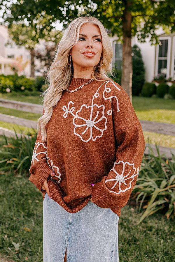 Apple Spiced Perfection Knit Sweater Product Image