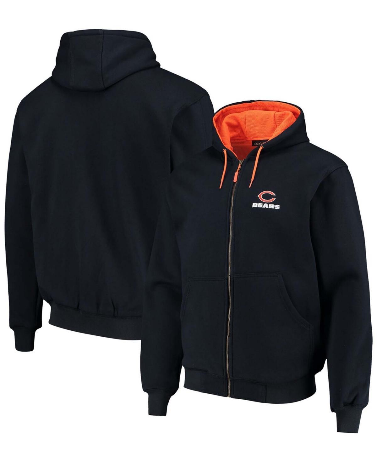 Mens Dunbrooke Navy Chicago Bears Craftsman Thermal-Lined Full-Zip Hoodie Product Image