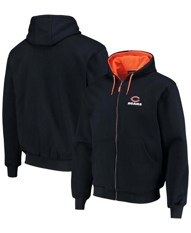 Mens Dunbrooke Navy Chicago Bears Craftsman Thermal-Lined Full-Zip Hoodie Product Image