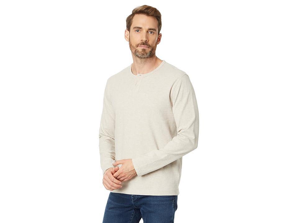 Vince Long Sleeve Sueded Jersey Henley Product Image