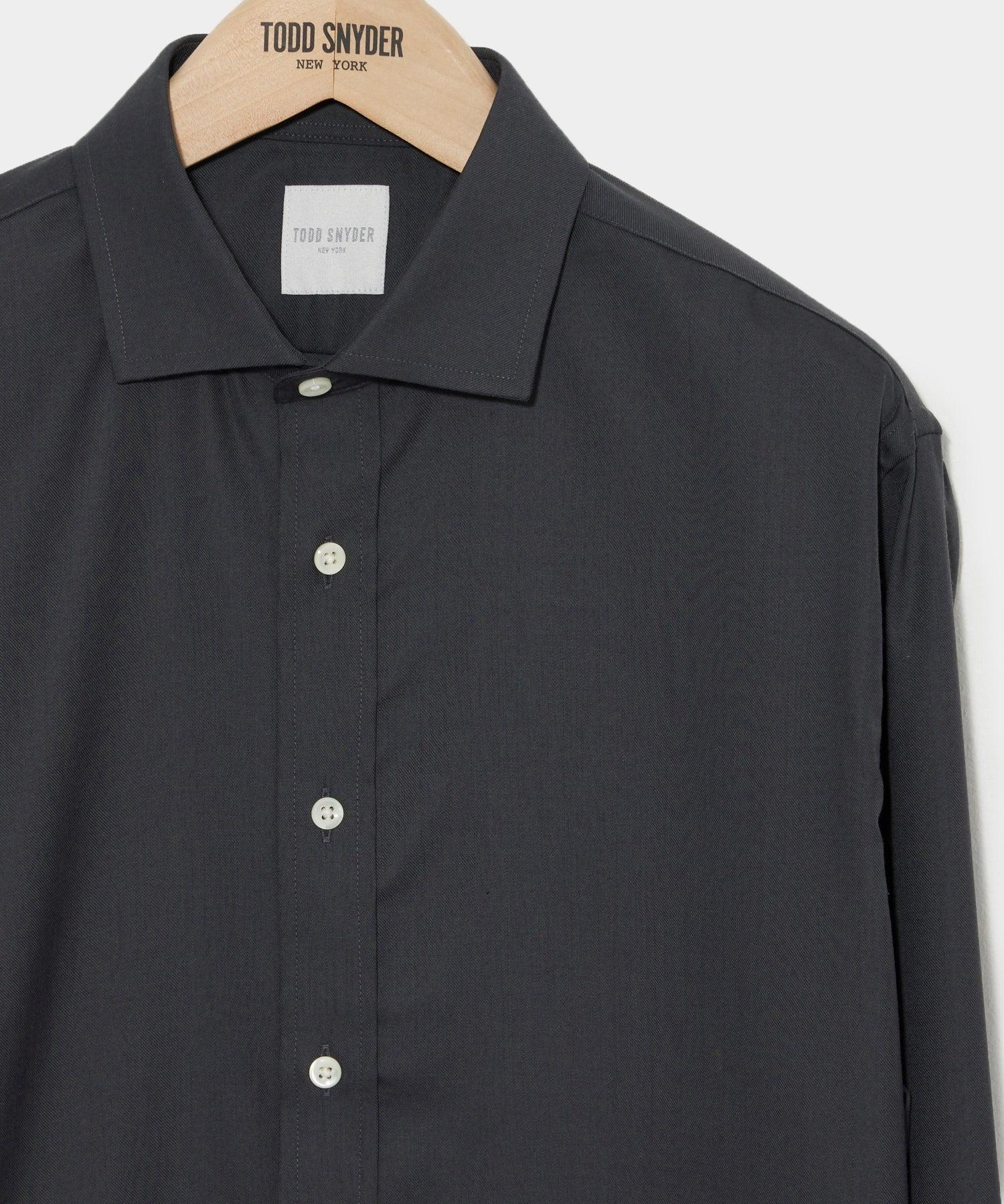 Merino Spread Collar Dress Shirt Product Image