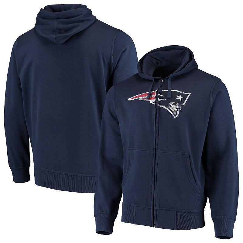 Mens G-III Sports by Carl Banks New England Patriots Primary Logo Full-Zip Hoodie Blue Product Image