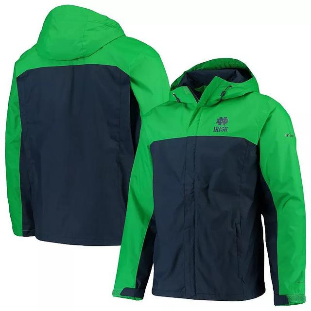 Mens Columbia /Navy Notre Dame Fighting Irish Glennaker Storm Full-Zip Jacket Product Image