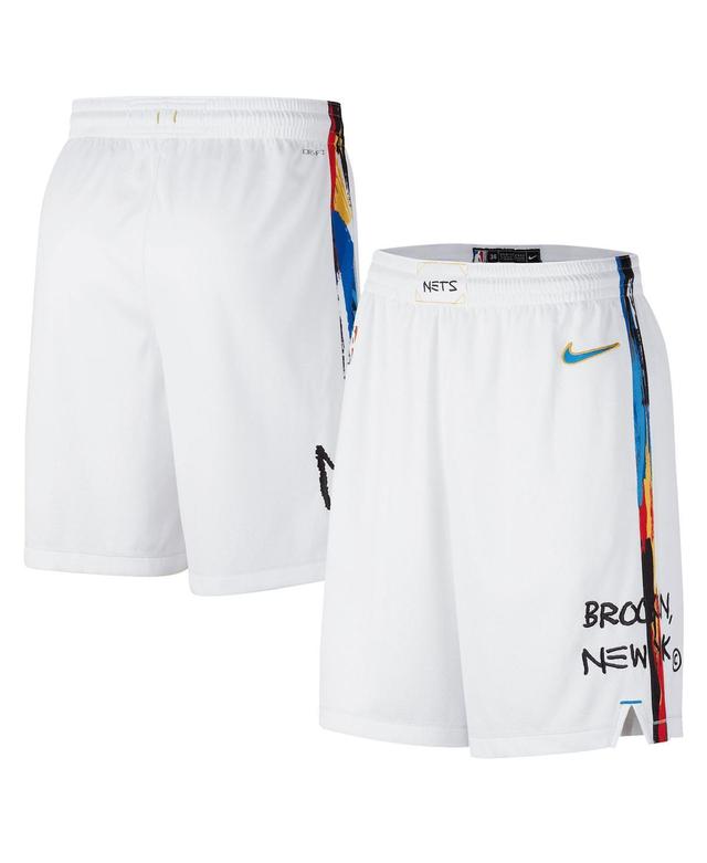 Mens Nike White Brooklyn Nets 2022/23 City Edition Swingman Shorts Product Image