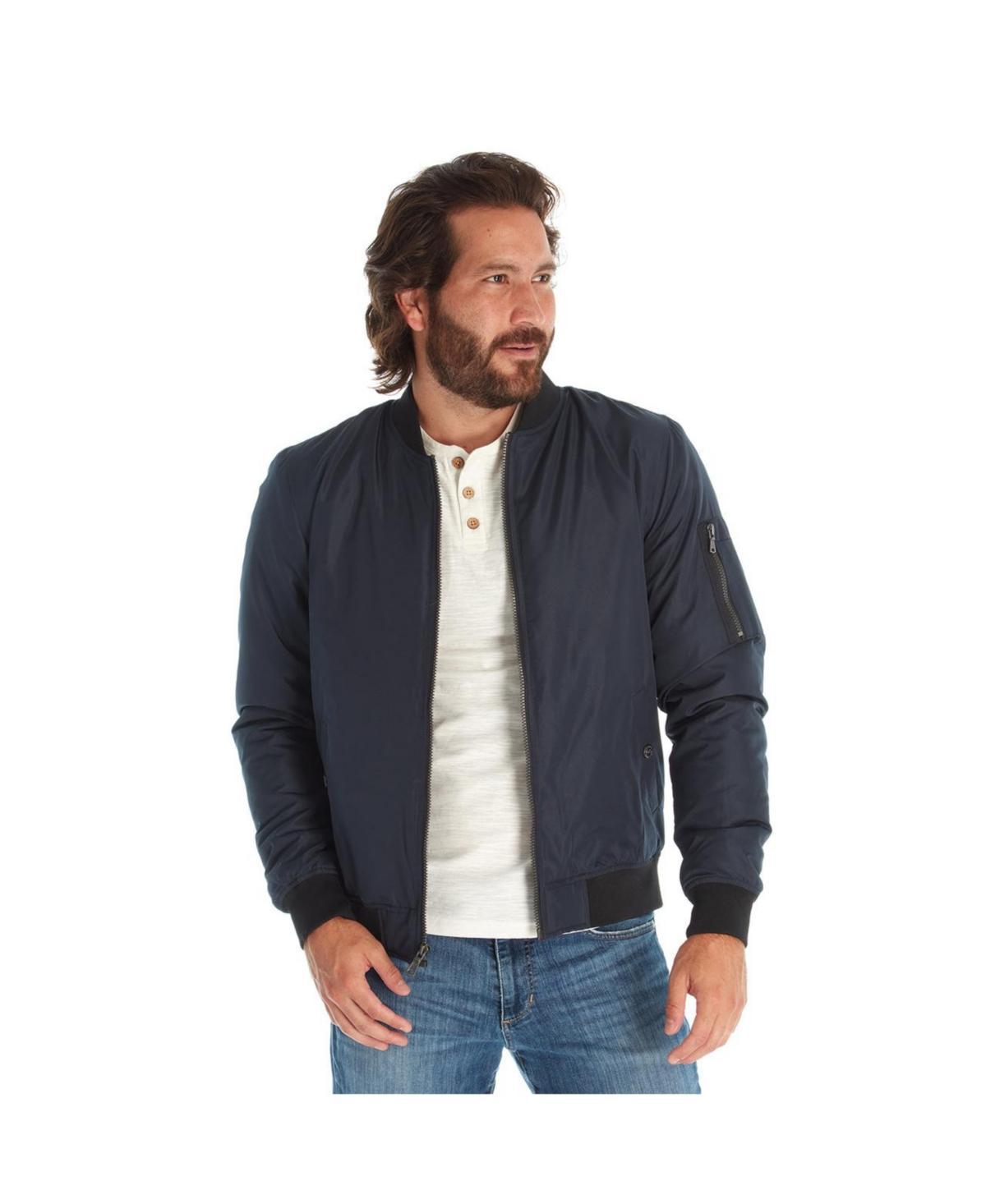 Px Mens Classic Faux Fur Lined Bomber Jacket Product Image