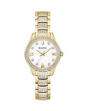 Bulova Crystal Collection Womens Quartz Analog Bracelet Watch Product Image