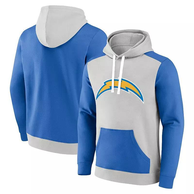 Mens Fanatics Branded /Powder Blue Los Angeles Chargers Big & Tall Team Fleece Pullover Hoodie Product Image