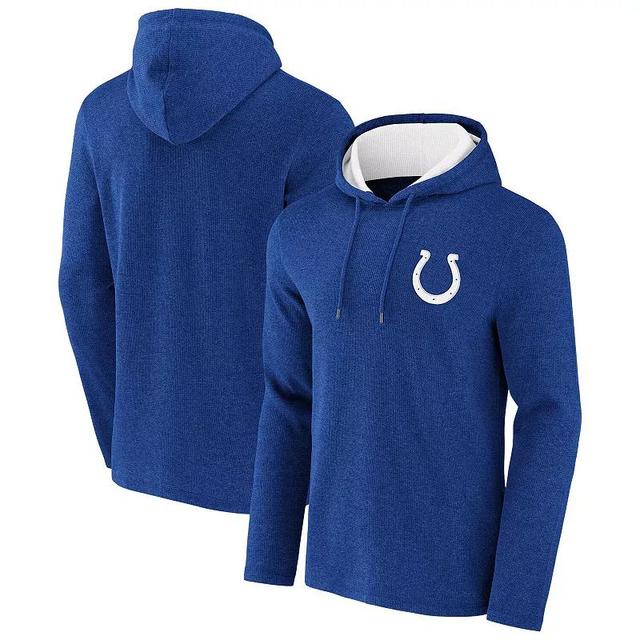 Mens NFL x Darius Rucker Collection by Fanatics Heathered Royal Indianapolis Colts Waffle Knit Pullover Hoodie Product Image