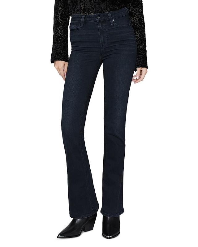 Paige 32 High-Rise Laurel Canyon in Black Willow (Black Willow) Women's Jeans Product Image