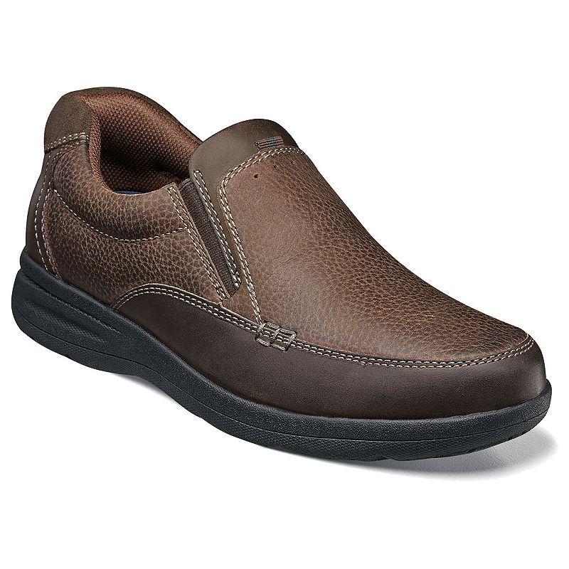 Nunn Bush Cam Mens Moc Toe Casual Slip On Shoes Brown Product Image