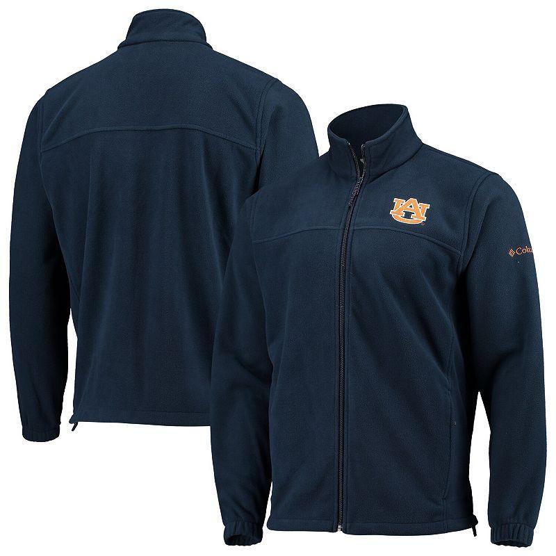 Mens Columbia Auburn Tigers Flanker III Fleece Team Full-Zip Jacket Blue Product Image