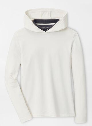 Peter Millar Womens Pine Hoodie | Color: Ivory | Size: XS product image