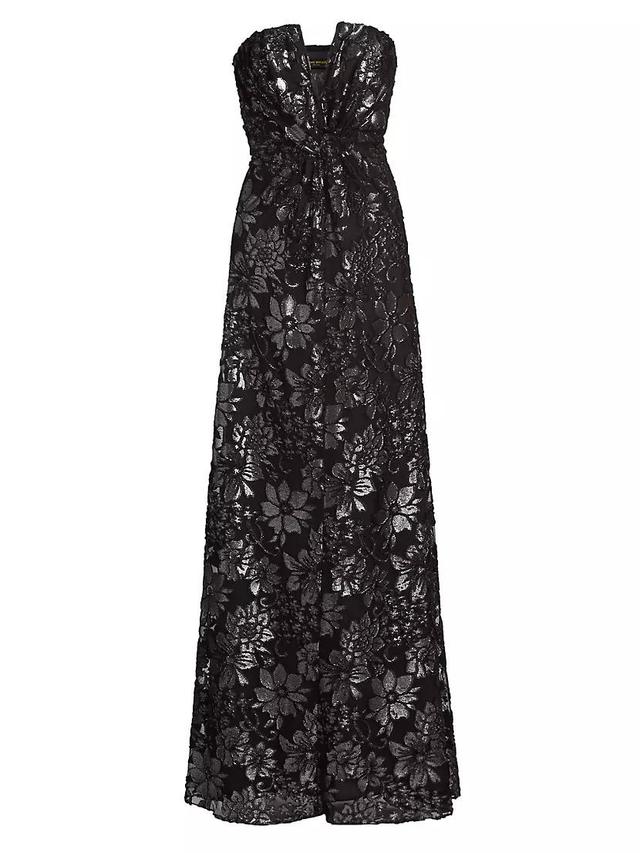 Rodgers Metallic Floral Gown Product Image