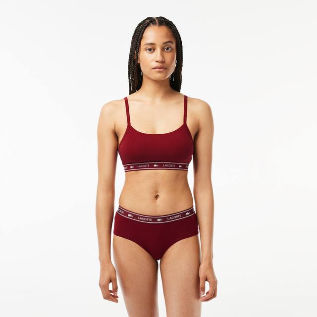 Stretch Cotton Logo Band Bralette Product Image