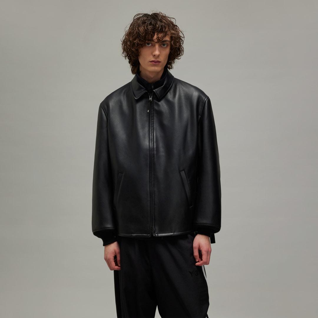 adidas PLEATHER JKT Black L Mens Product Image