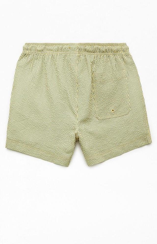 Men's Striped Seersucker 4.5" Swim Trunks - Product Image