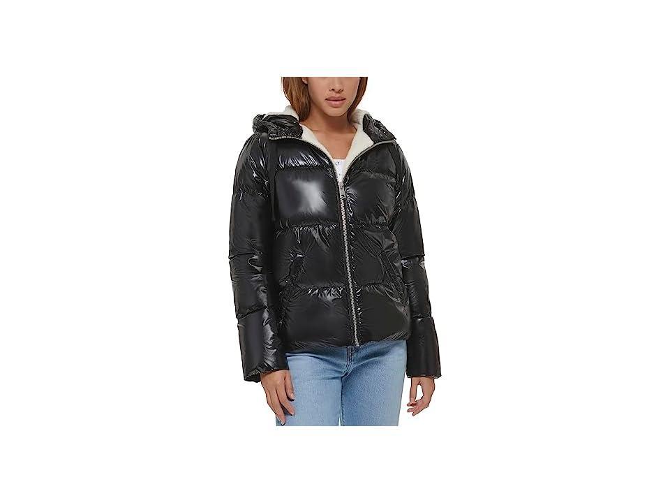 Levi's(r) Quilted Hooded Bubble Puffer Women's Clothing Product Image