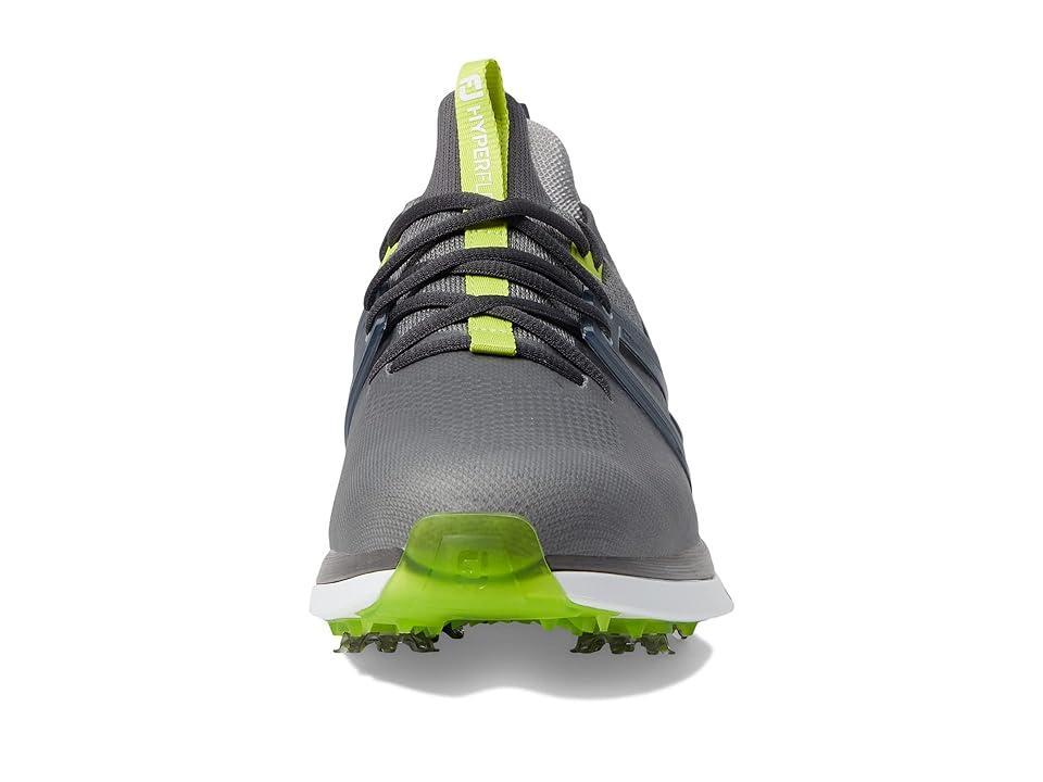 FootJoy HyperFlex Golf Shoes (Charcoal/Grey/Lime) Men's Golf Shoes Product Image