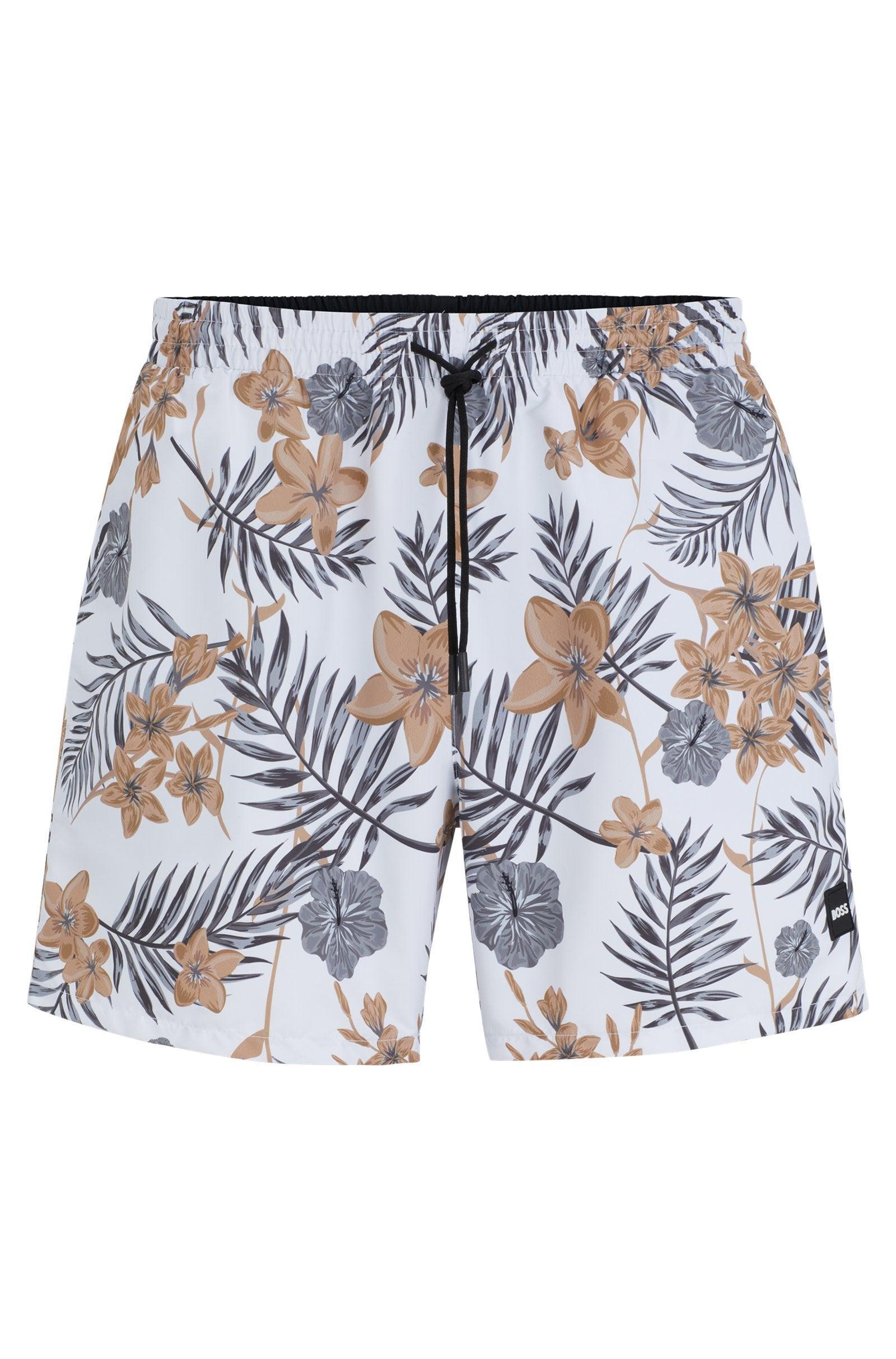 Boss TROPICAL-PRINT QUICK-DRYING SWIM SHORTS Male Product Image