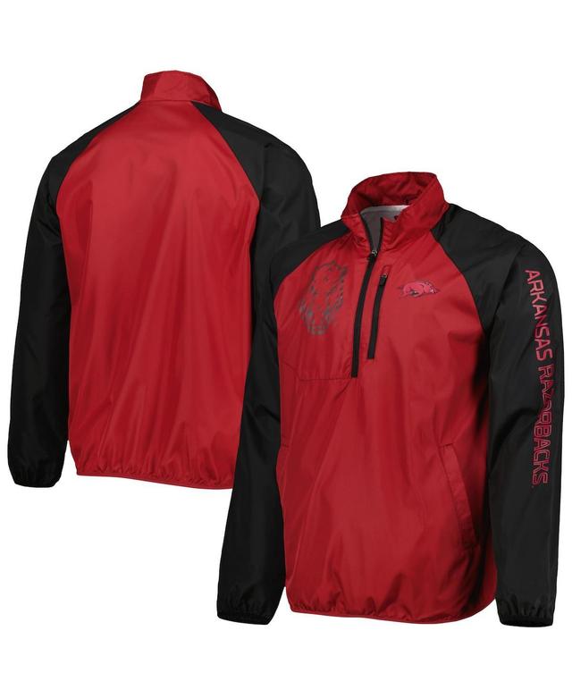 Mens G-III Sports by Carl Banks Cardinal Arkansas Razorbacks Point Guard Raglan Half-Zip Jacket Product Image