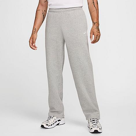 Nike Mens Club BB Fleece Bungee Pants - Grey/Grey Product Image