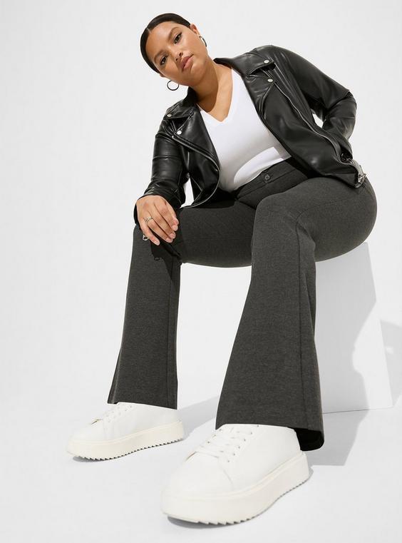 Trouser Bootcut Luxe Ponte Mid Rise Pant Product Image