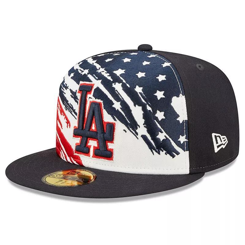 Mens New Era Los Angeles Dodgers 2022 4th of July On-Field 59FIFTY Fitted Hat Blue Product Image