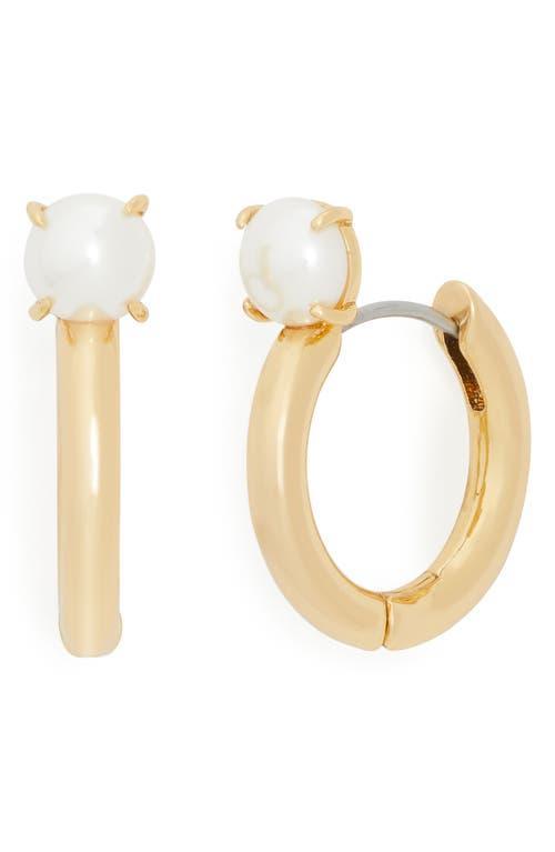 Kate Spade New York Chunky Huggies (White ) Earring Product Image