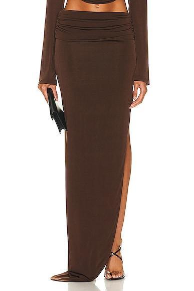 Mirror Palais The Slubbi Skirt Brown. (also in ). Product Image