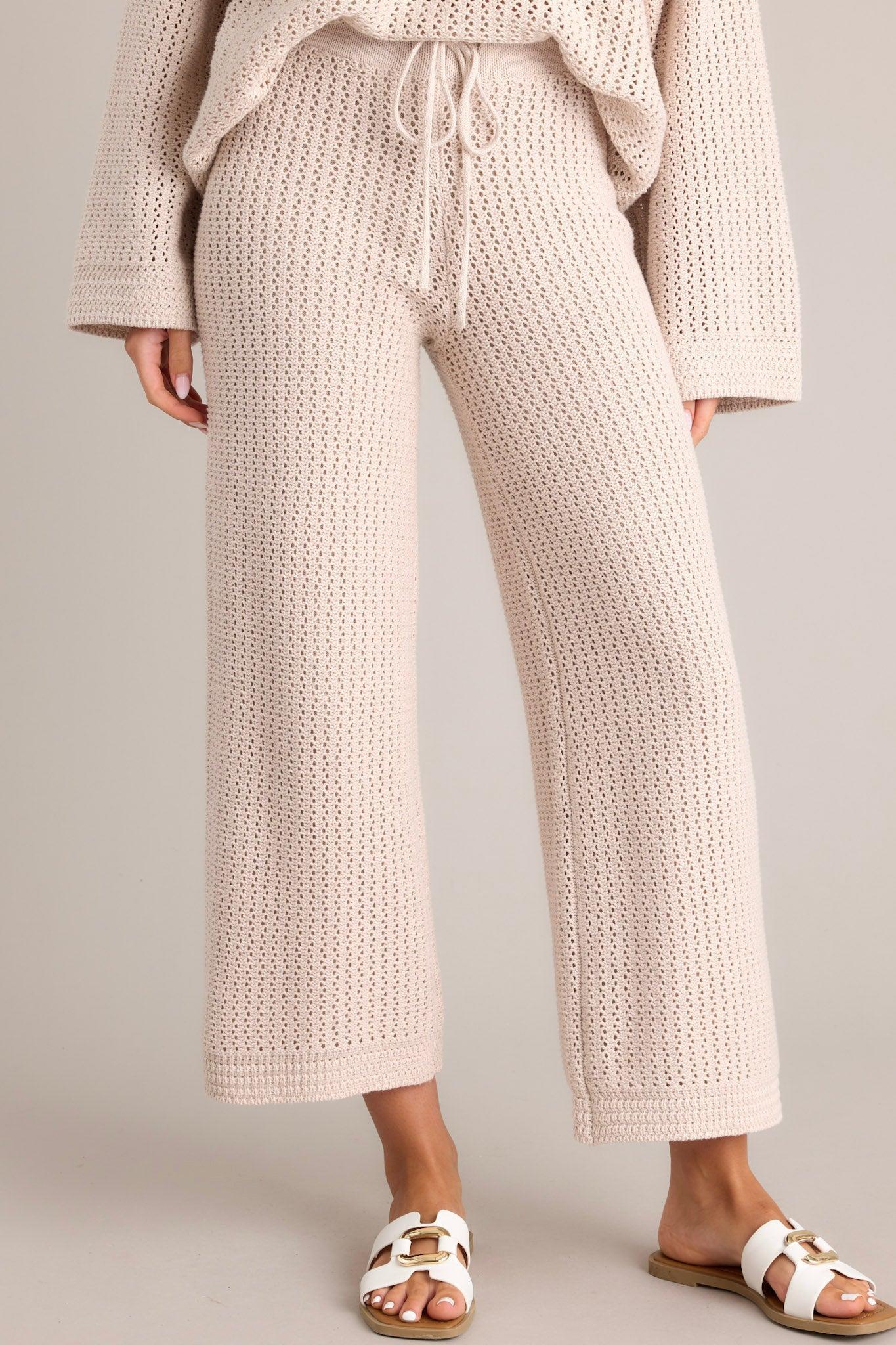 Z Supply Costa Natural Crochet Pants product image