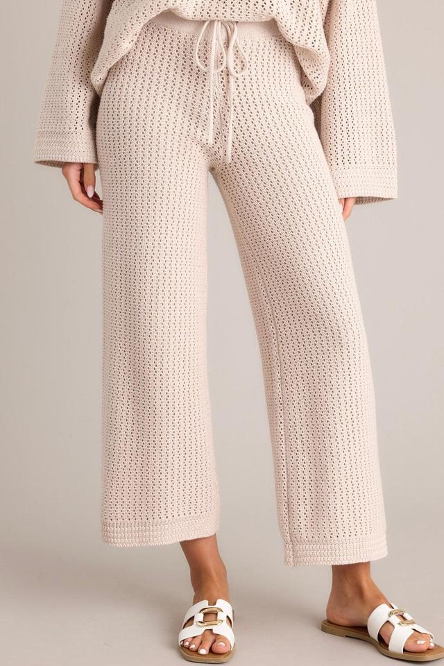 Z Supply Costa Natural Crochet Pants Product Image