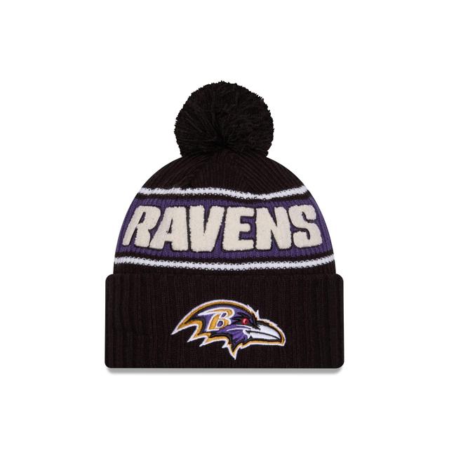 Baltimore Ravens 2024 Cold Weather Sport Pom Knit Hat Male Product Image