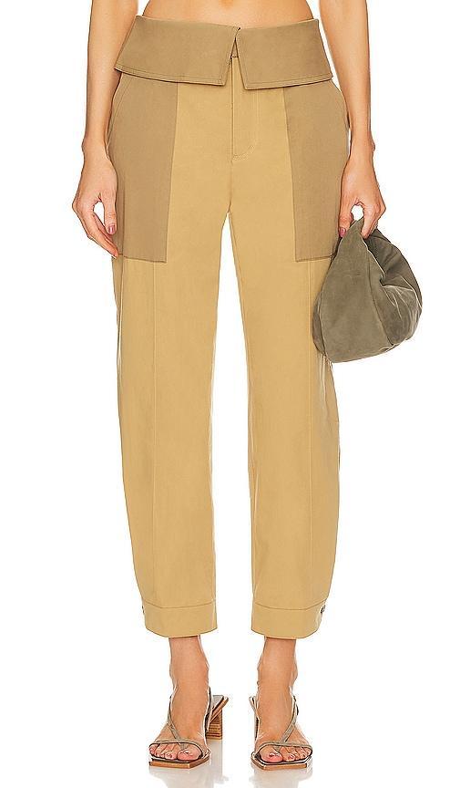 Foldover Wide-Leg Trousers Product Image