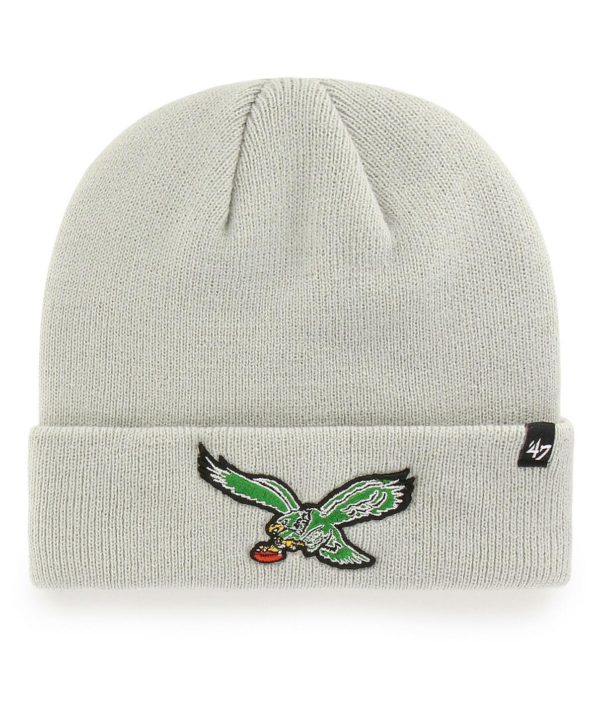 Mens 47 Gray Philadelphia Eagles Legacy Cuffed Knit Hat Product Image