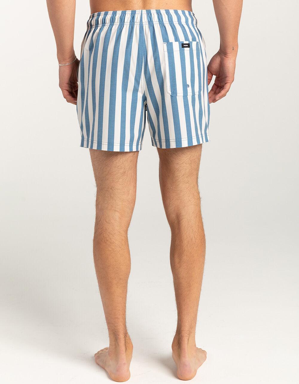 RSQ Mens Bold Stripe 5" Swim Shorts Product Image