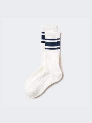 Mens Pile Socks Striped Blue US8-US11 UNIQLO US Product Image