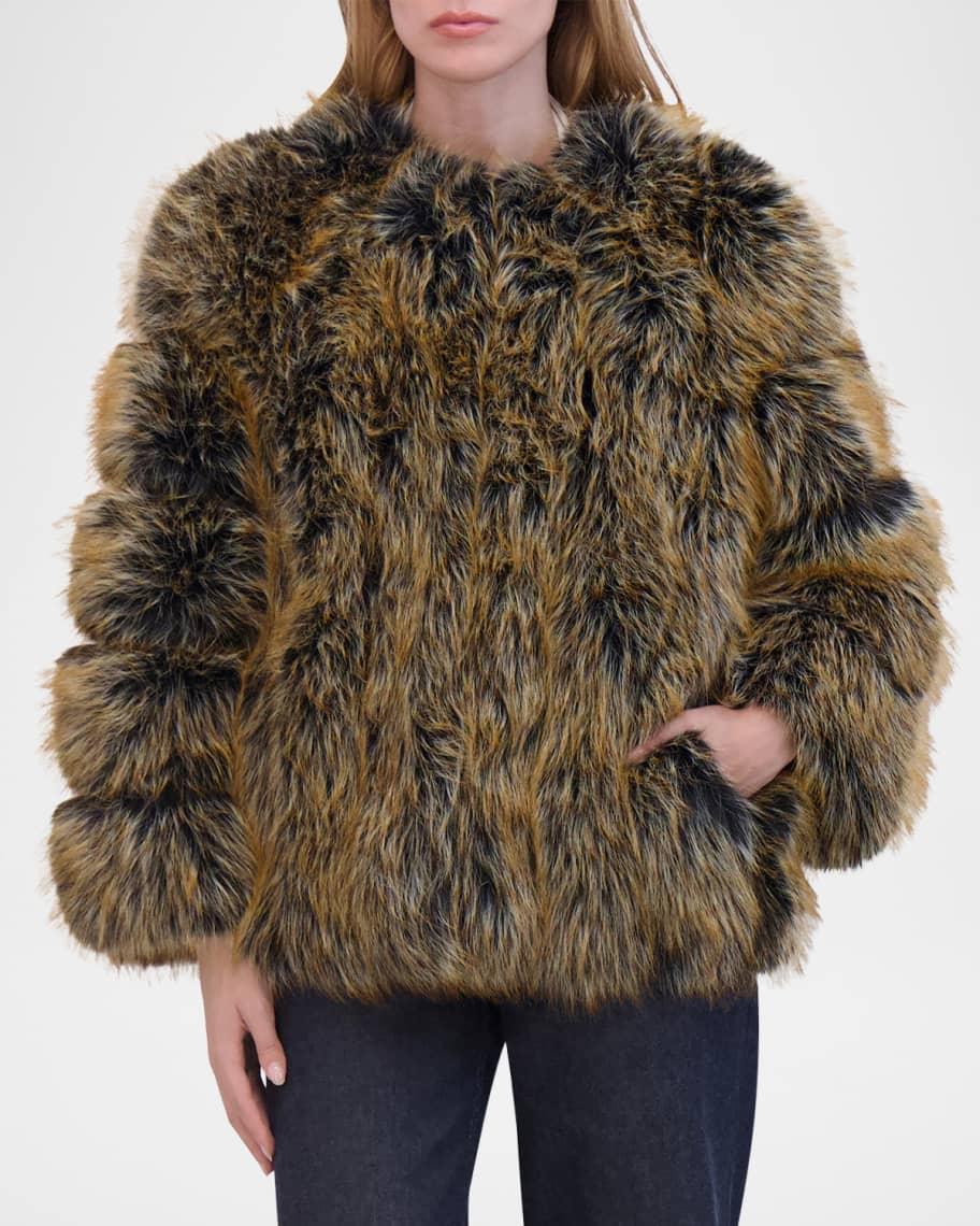 Faux Fur Fox-Like Jacket Product Image