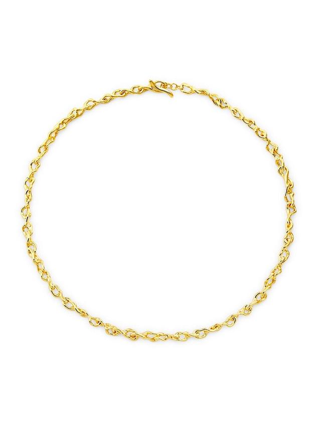 Womens Juno 43 22K-Gold-Plated Chain Necklace Product Image