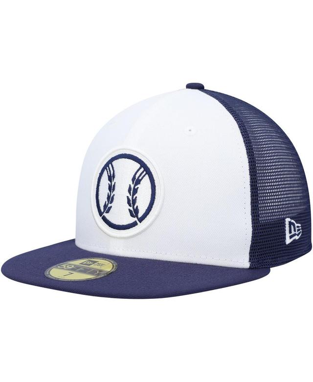 Mens New Era White Milwaukee Brewers 2023 On-Field Batting Practice 59FIFTY Fitted Hat - White Product Image