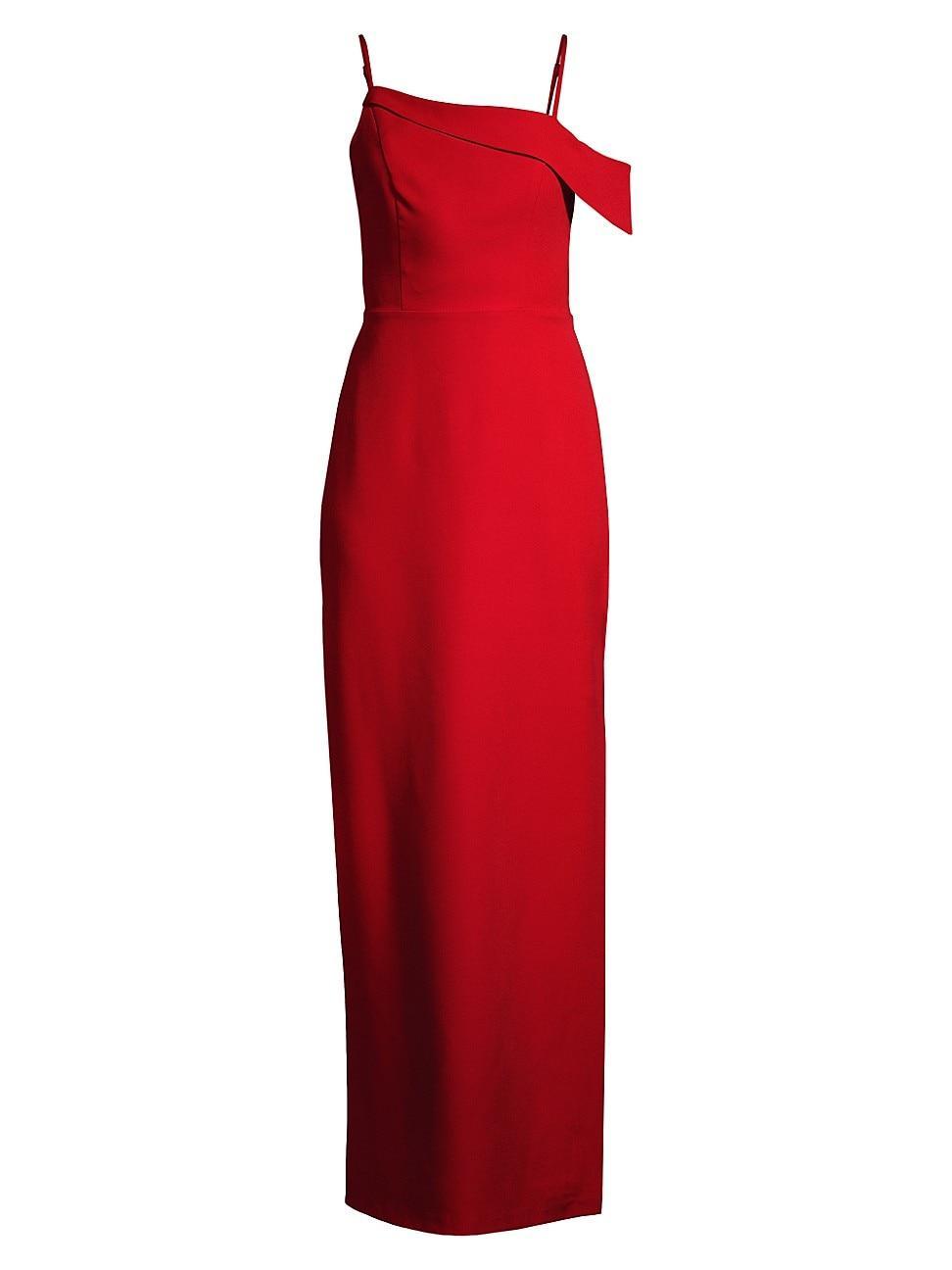 Womens Asymmetric Column Maxi Dress Product Image