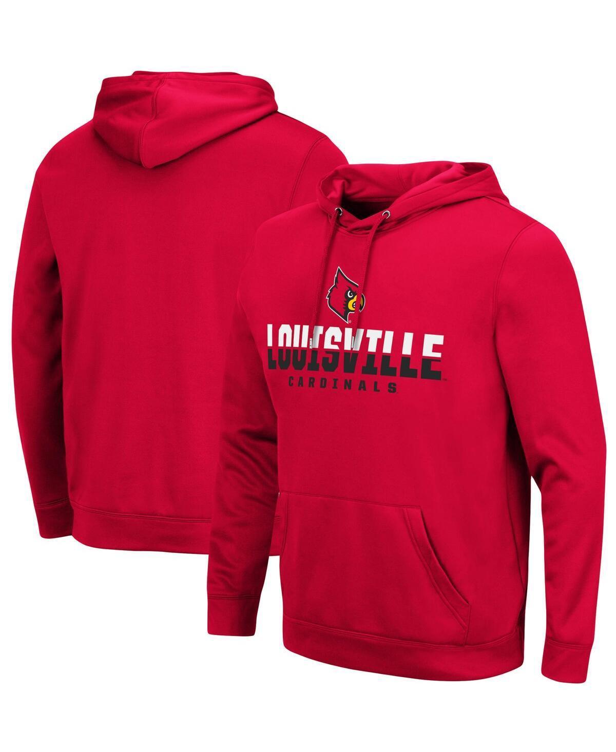 Mens Colosseum Red Louisville Cardinals Lantern Pullover Hoodie Product Image