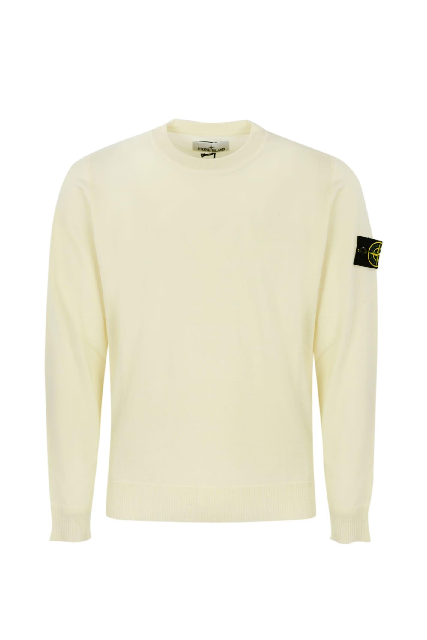 STONE ISLAND 510c4 Wool Sweater In Beige Product Image