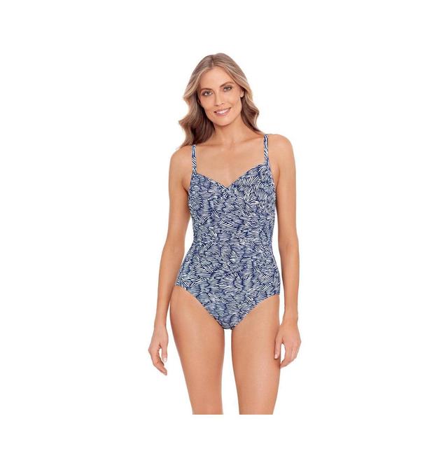 ShapeSolver by Penbrooke Womens ShapeSolver Surplice One-Piece Swimsuit Product Image