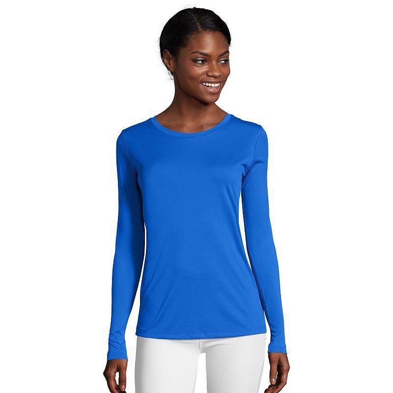 Womens Hanes Cool Dri Long-Sleeve Performance Tee Product Image